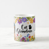 パーソナライズされたフローラ写真コラージュマグギフト コーヒーマグカップ (中央)