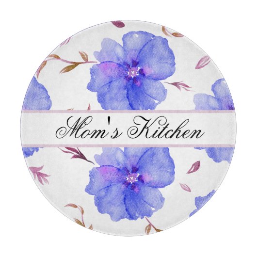 パーソナライズされたフローラ切断ボーユニークド カッティングボード (正面)