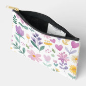 パーソナライズされたフローラ名鉛筆ケース アクセサリーポーチ (見開き)