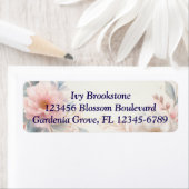 パーソナライズされたフローラ差出人住所ラベル ラベル (インサイチュ)