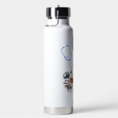 パーソナライズされたフローラ旅行ナースモノグラムギフト ウォーターボトル (右面)