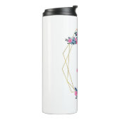 パーソナライズされたフローラ枠 タンブラー (回転左)