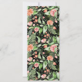 パーソナライズされたフローラ母の日ブランチ写真 招待状 (裏面)