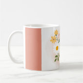 パーソナライズされたフローラ母の日 コーヒーマグカップ (左)