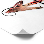 パーソナライズされたフローラ矢印ポスター ポスター (角)