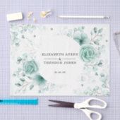 パーソナライズされたフローラ結婚の香り 薄葉紙 (クラフト)