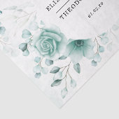 パーソナライズされたフローラ結婚の香り 薄葉紙 (詳細)