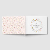 パーソナライズされたフローラ結婚ズゲストブック ゲストブック (全面)