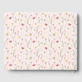 パーソナライズされたフローラ結婚ズゲストブック ゲストブック (裏面)