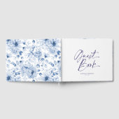 パーソナライズされたフローラ結婚ズゲストブック ゲストブック (全面)