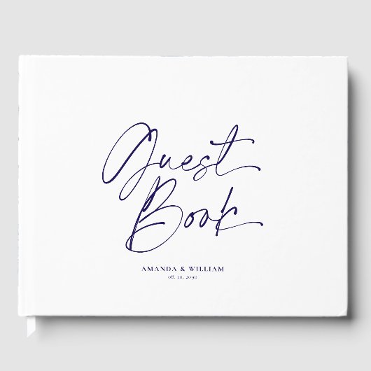 パーソナライズされたフローラ結婚ズゲストブック ゲストブック (正面)