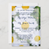 パーソナライズされたフローラ結婚式招待状デイジー 招待状 (正面)