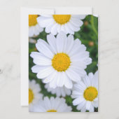パーソナライズされたフローラ結婚式招待状デイジー 招待状 (裏面)
