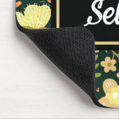 パーソナライズされたフローラ蝶パターン春 マウスパッド (コーナー)