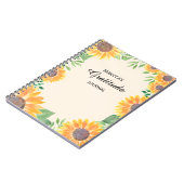 パーソナライズされたフローラ謝恩ジャーナル ノートブック (左側)
