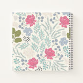 パーソナライズされたフローラ開花おもしろいアイディア ノートブック (裏面)