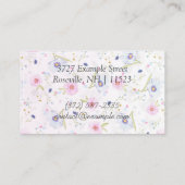 「パーソナライズされたフローラ開花」(アメリカ) 名刺 (裏面)