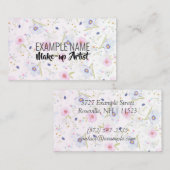 「パーソナライズされたフローラ開花」(アメリカ) 名刺 (正面/裏面)