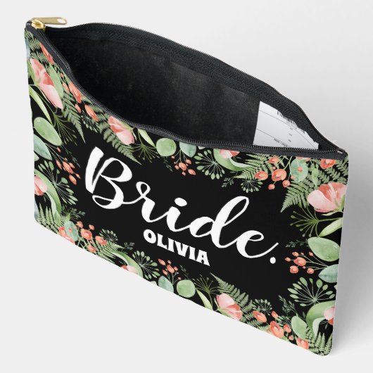 パーソナライズされたフローラ アクセサリーポーチ (見開き)