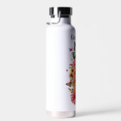 パーソナライズされたフローラ ウォーターボトル (右面)