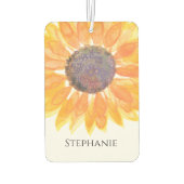 パーソナライズされたフローラ カーエアーフレッシュナー (裏面)