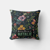 パーソナライズされたフローラ クッション (正面)