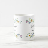 パーソナライズされたフローラ コーヒーマグカップ (中央)