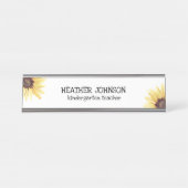 パーソナライズされたフローラ デスクネームプレート (正面)