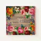 パーソナライズされたフローラ ノートブック (裏面)