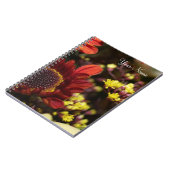 パーソナライズされたフローラ ノートブック (左側)