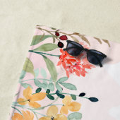 パーソナライズされたフローラ ビーチタオル (インサイチュ)