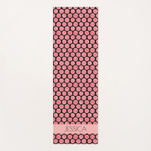 パーソナライズされたフローラ ヨガマット (正面)