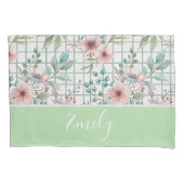 パーソナライズされたフローラ 枕カバー (正面)