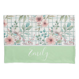 パーソナライズされたフローラ 枕カバー