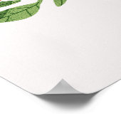 パーソナライズされたフローラAオレンジ色の花 ポスター (角)