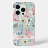パーソナライズされたフローラBunny iPhoneケース Case-Mate iPhoneケース (裏面)