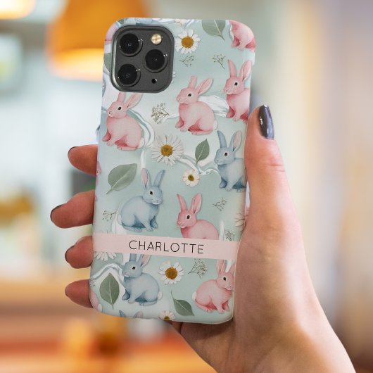 パーソナライズされたフローラBunny iPhoneケース Case-Mate iPhoneケース