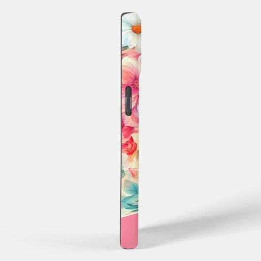 パーソナライズされたフローラiPhone 15ケース Case-Mate iPhoneケース (裏面 / 右)