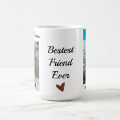 パーソナライズされたフ最高のレンド・ベスティー コーヒーマグカップ (中央)