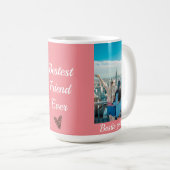 パーソナライズされたフ最高のレンド・ベスティー コーヒーマグカップ (正面右)