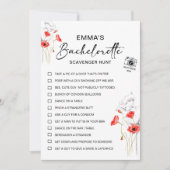 パーソナライズされたブライズメイドのための宝探しゲーム 招待状 (正面)