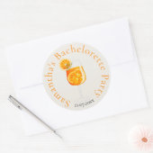 パーソナライズされたブライズメイドパーティーのお土産 ラウンドシール (封筒)