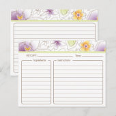 パーソナライズされたブライダルシャワーレシピカード ポストカード (正面/裏面)
