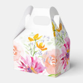 パーソナライズされたブライダルシャワー優先ボックスフローラ フェイバーボックス (裏面サイド)