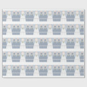 パーソナライズされたブライダルシャワー包装紙 ラッピングペーパー (フラット)