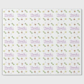 パーソナライズされたブライダルシャワー包装紙 ラッピングペーパー (フラット)