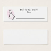 パーソナライズされたブライダルシャワー座席表 (正面&裏面)