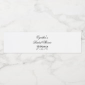 パーソナライズされたブライダルシャワー水瓶包み ペットボトルラベル (シングルラベル)