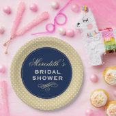 パーソナライズされたブライダルシャワー ペーパープレート (パーティー)