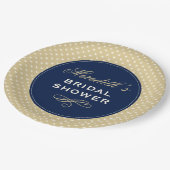 パーソナライズされたブライダルシャワー ペーパープレート (アングル)